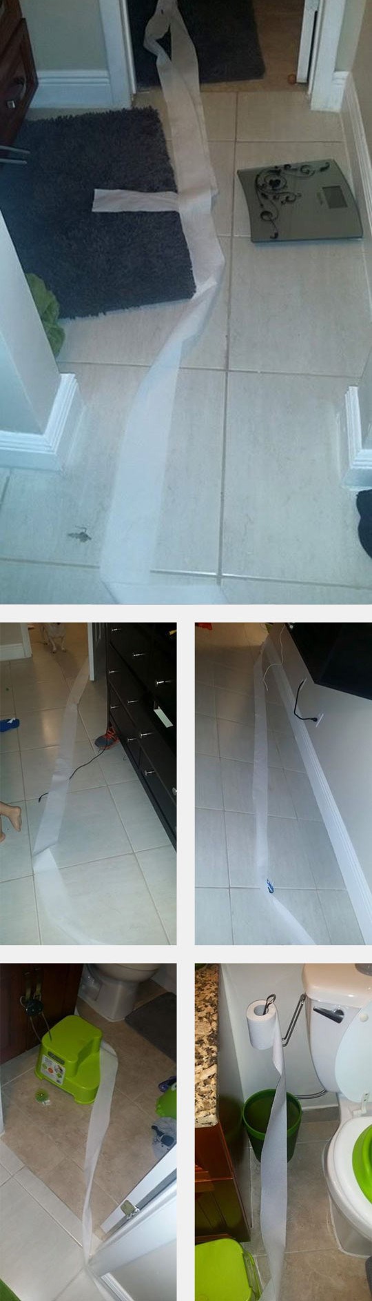 Pitala je trogodišnjeg sina da joj donese WC papir, a on je napravio ovo