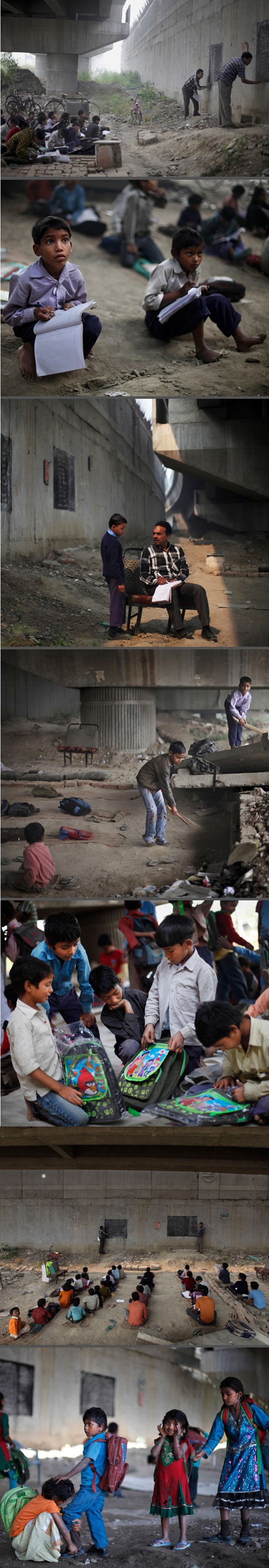 Škola za najsiromašnije: Oni imaju učionicu ispod mosta