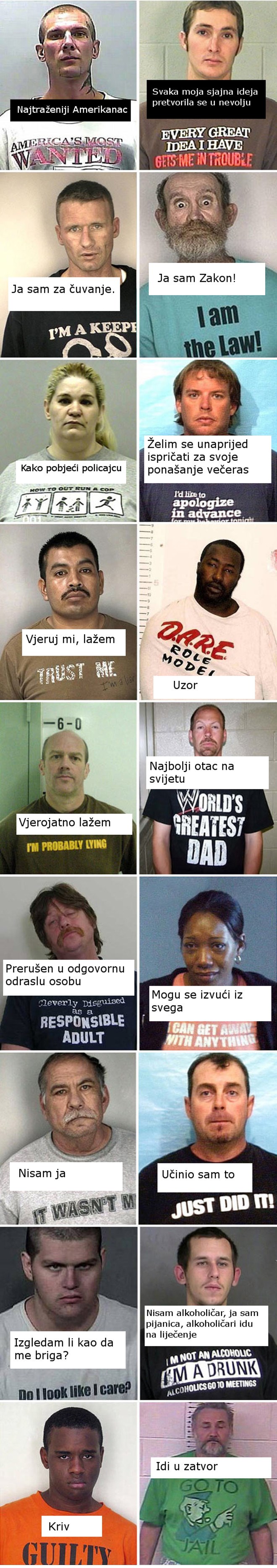 Ovi zatvorenici imaju urnebesne natpise na majicama koje se super slažu sa situacijom u kojoj se nalaze