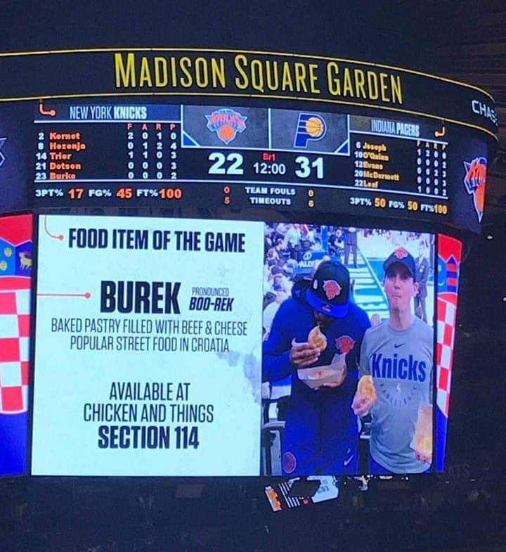 Na košarkaškoj utakmici osvanula reklama za burek koja će razljutiti cijelu Bosnu