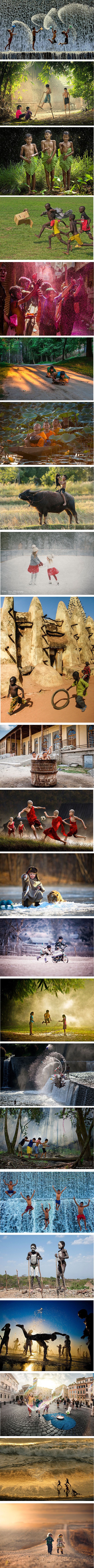 Magične fotografije djece iz različitih dijelova svijeta koja uživaju u igri 