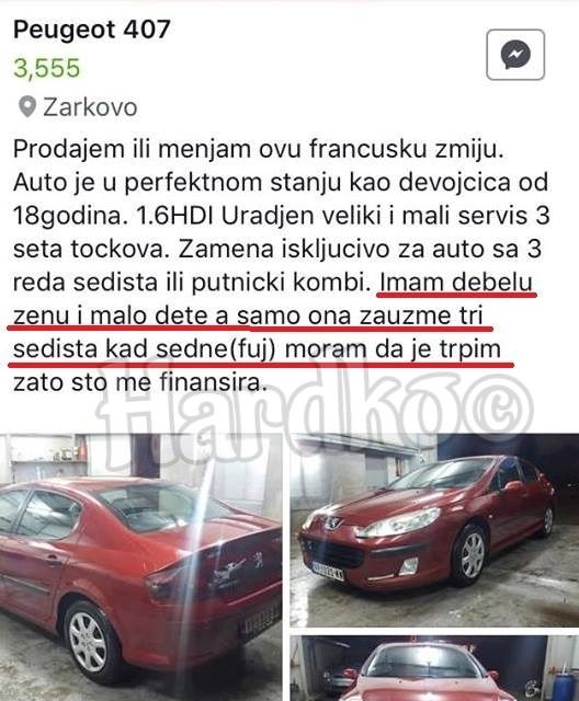 Najsmješniji oglas za prodaju auta otkriva puno više o prodavaču nego što bi trebao