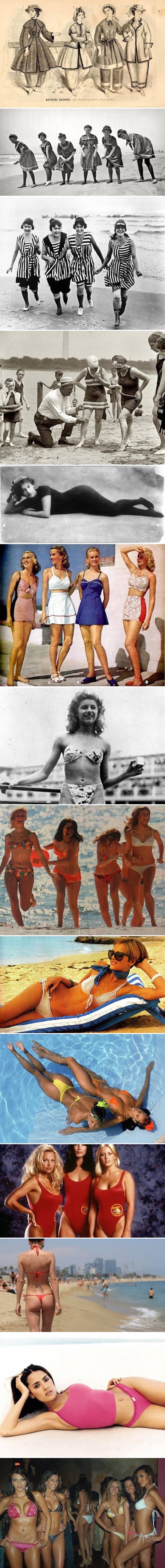 Začudit ćete se kada vidite koliko su se kupaći kostimi mijenjali kroz godine
