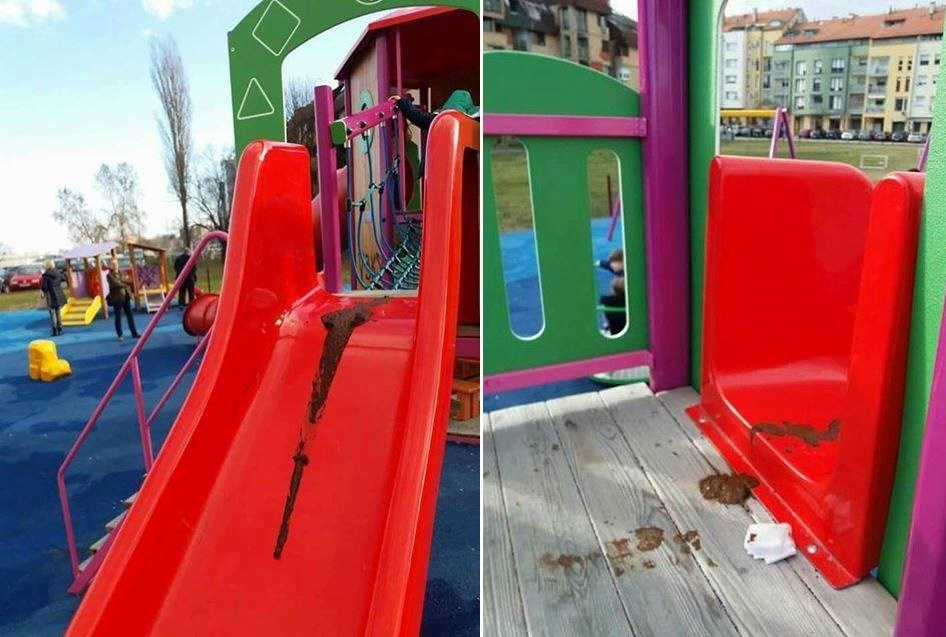 Netko je na igralištu ostavio trag koji će se još dugo pamtiti