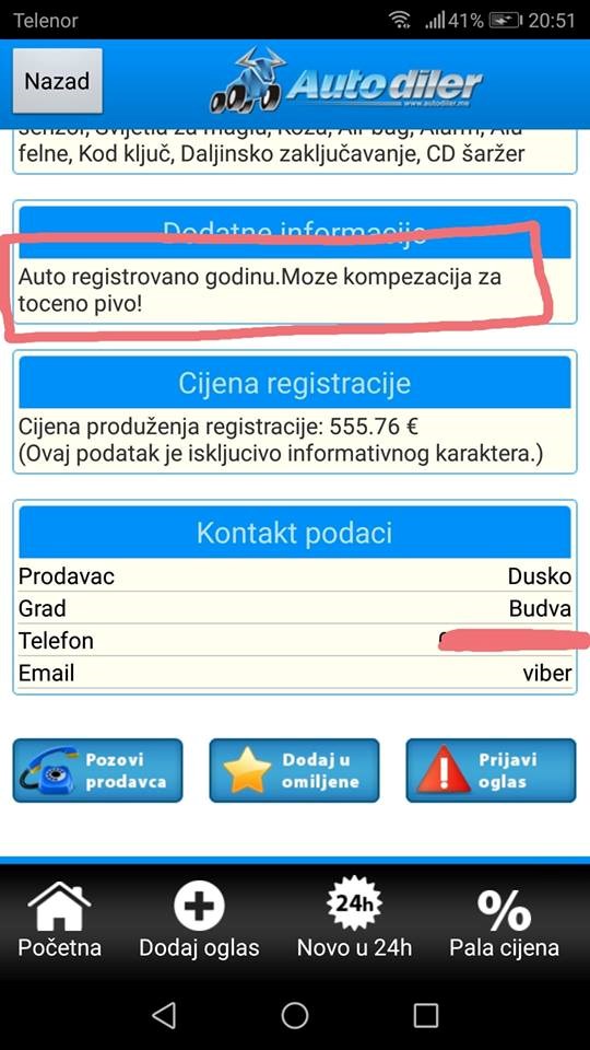 Urnebesna zamjena! Evo što Crnogorac traži za registrirani auto