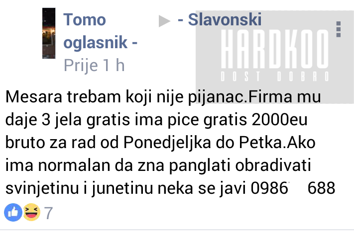 Ovaj čovjek nudi 2000 eura mesaru koji mora ispunjavati samo jedan uvjet