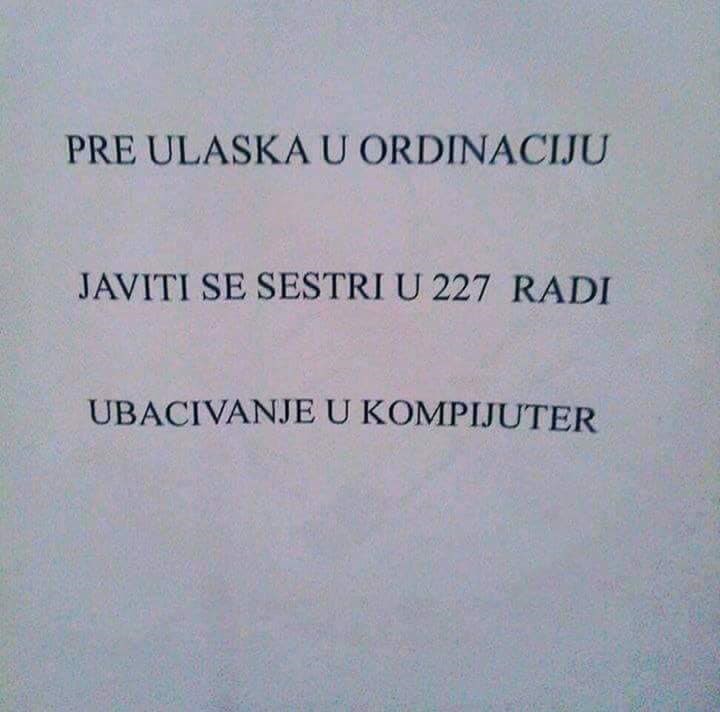 U bolnici osvanuo natpis koji će vas nasmijati i rastužiti u isto vrijeme