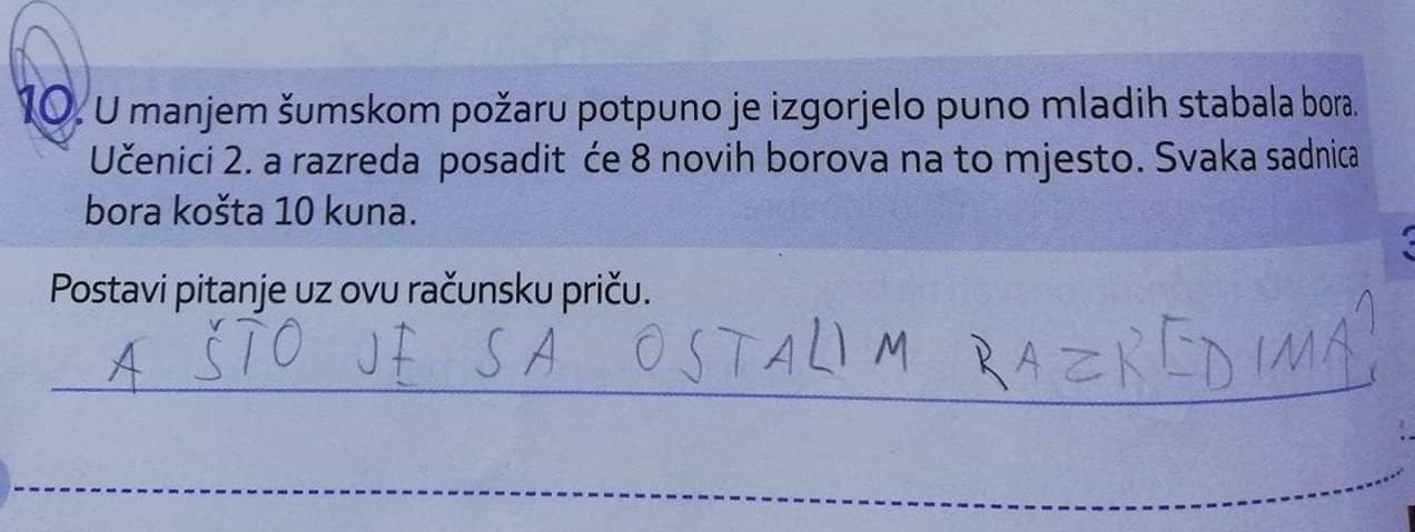 Učenica 2. razreda riješila matematički zadatak na najslađi način pa postala hit na internetu