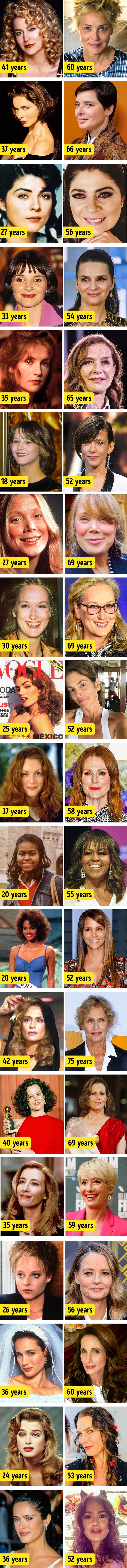 Slavne žene koje imaju više od 50, a nisu imali niti jednu plastičnu operaciju 