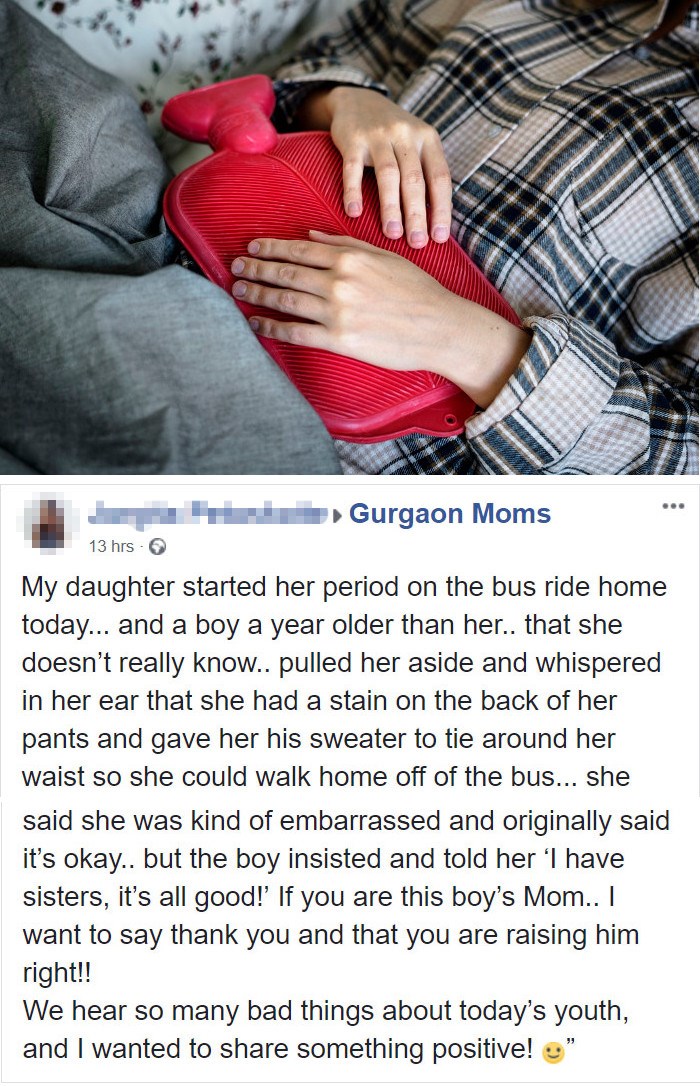 Dobila je mjesečnicu u busu, a reakcija jednog mladića na to iznenadila ju je