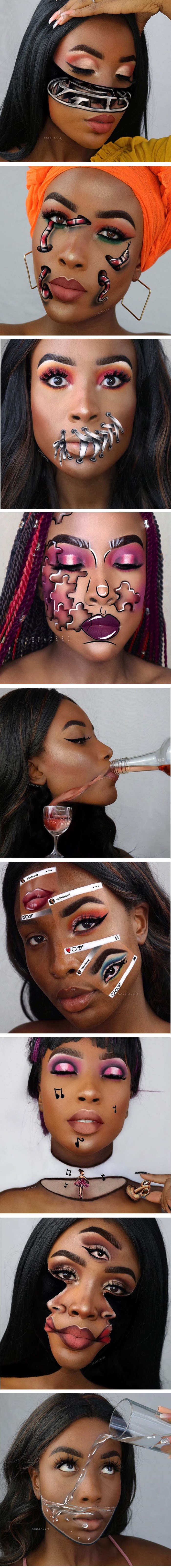 Samouka umjetnica šminkom lica pretvara u umjetnička djela koja će vas očarati 