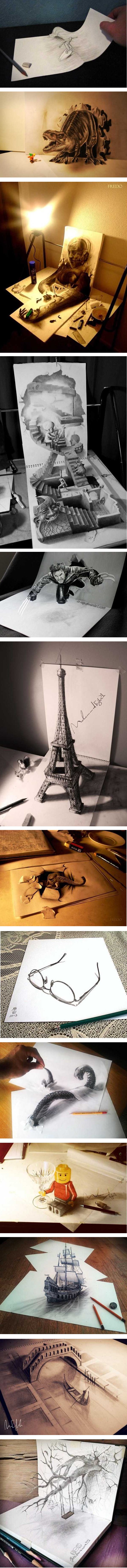 Genijalni 3D crteži zadivit će svakoga jer izgledaju kao da će pobjeći s papira 