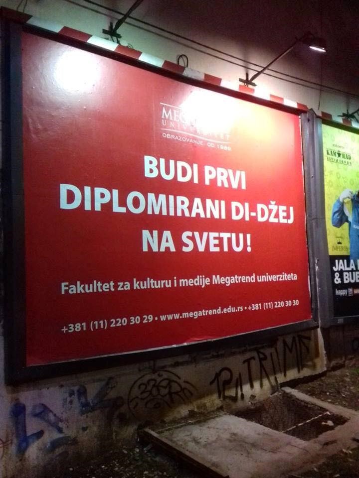 Svi sprdaju reklamu za novi smjer privatnog fakulteta u Srbiji. Što vi kažete na to?