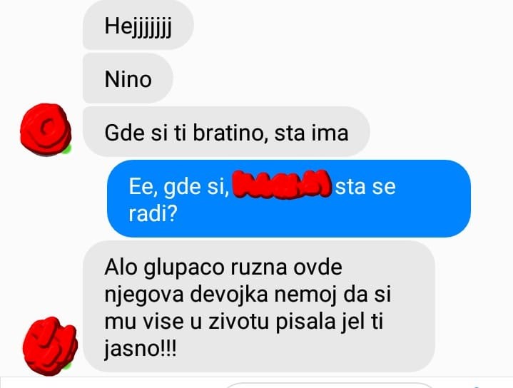 Odgovorila je prijatelju na poruku, a onda se oglasila njegova ljubomorna cura