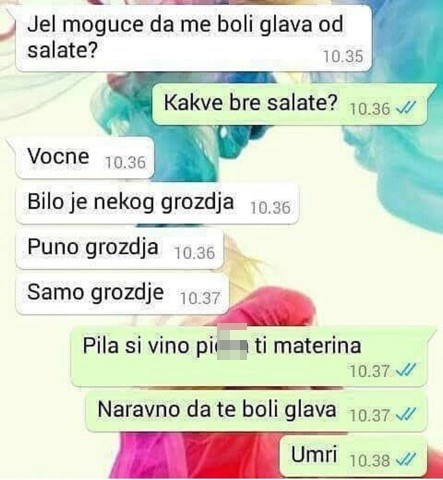 Požalila se prijateljici na bol u glavi, a pravi razlog za to dobro je poznat svima