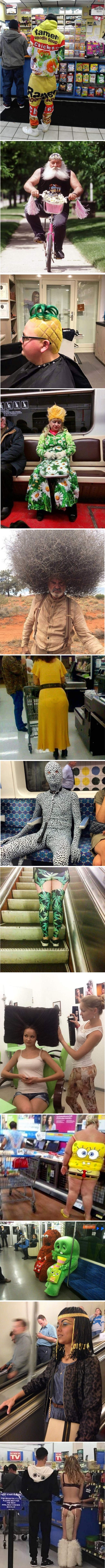 Ovi ljudi imaju strašne odjevne kombinacije i kostime koje mnogi ne bi nosili u javnosti 