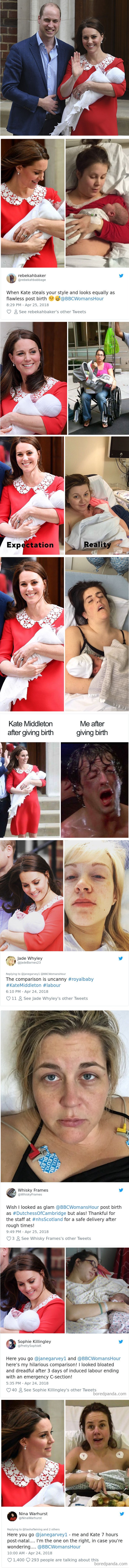 Kate Middleton je samo par sati nakon poroda bila savršena, a ove su žene pokazale svoje fotke nakon što su rodile