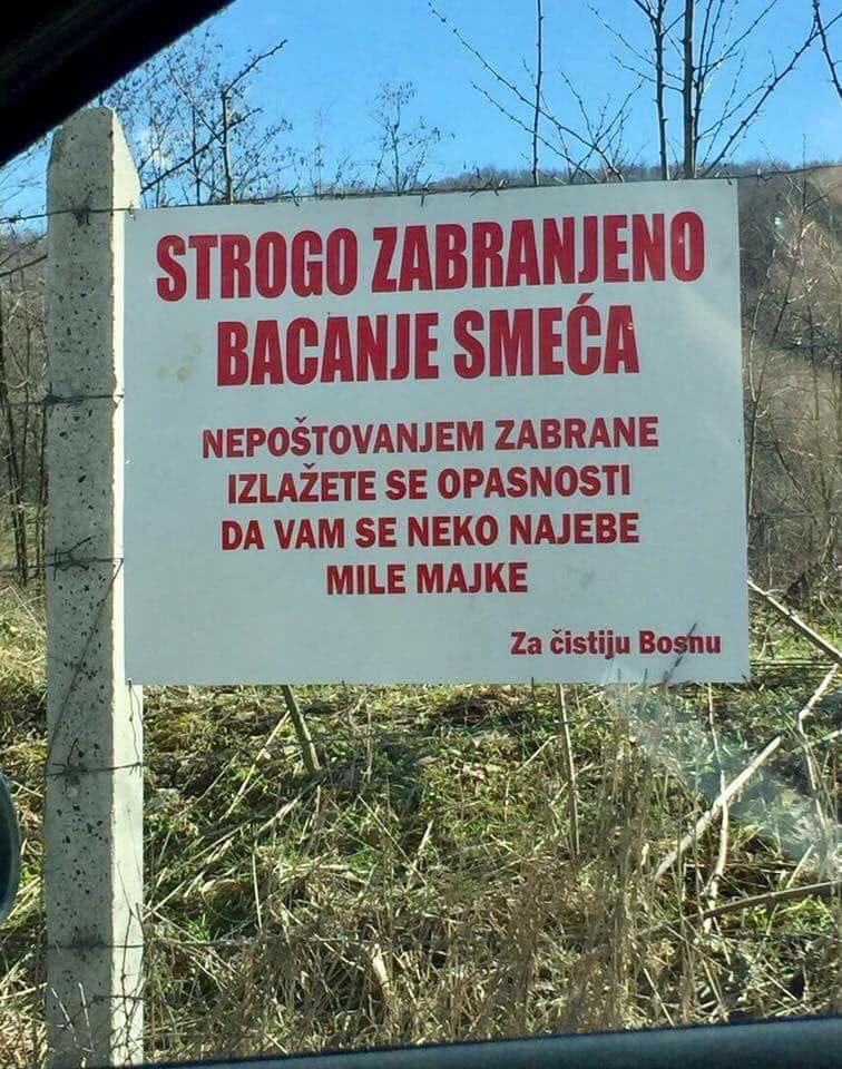 Bosanci znaju kako naučiti ljude da ne bacaju smeće na zelene površine