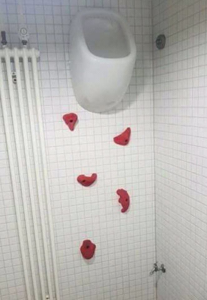 Onaj koji može obaviti nuždu u ovaj pisoar, treba dobiti veliku nagradu