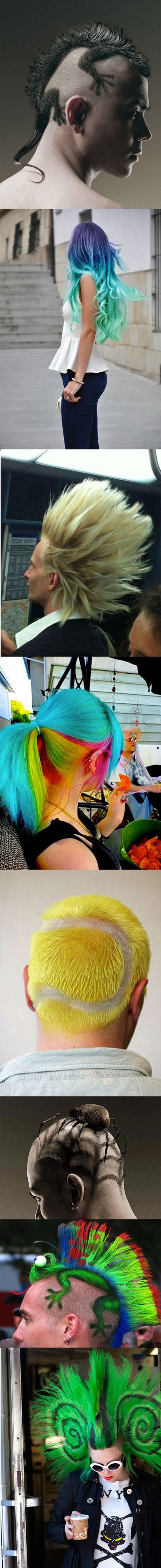 U gomili istih, ovi su ljudi odlučili biti drugačiji, a njihove lude frizure sve govore