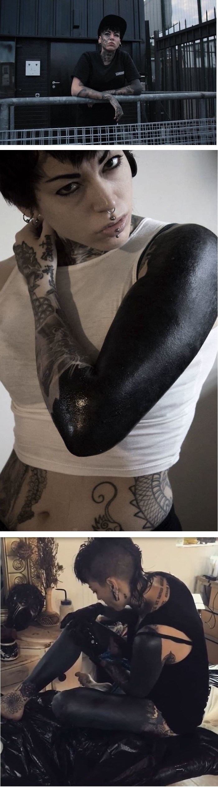 Odlučila je prekriti cijelo tijelo crnom tetovažom i suočila se s groznim komentarima zbog toga