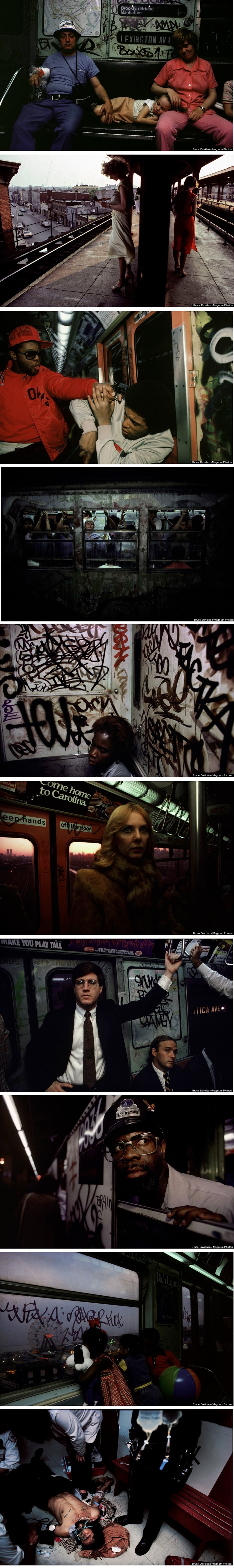 Opasni prizori iz zloglasne njujorške podzemne prikaz su minulih vremena