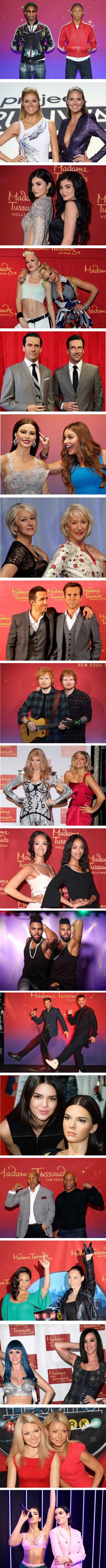 Poznati i slavni stali su kraj svojih voštanih kopija i to izgleda nevjerojatno