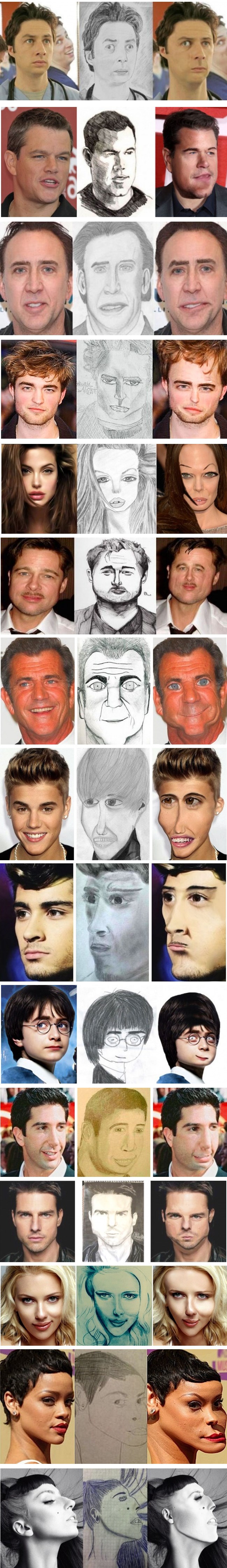 Urnebesni portreti slavnih osoba nasmijat će vas do suza