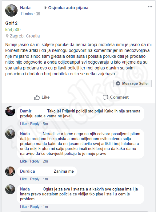 Ova je žena odlučila pozvati policiju zbog FB oglasa i to zvuči urnebesno