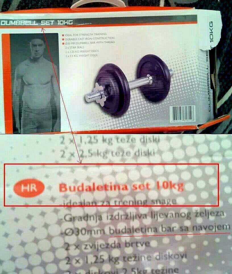 Kada vidite kako su preveli set za vježbanje na hrvatski, umrijet ćete od smijeha