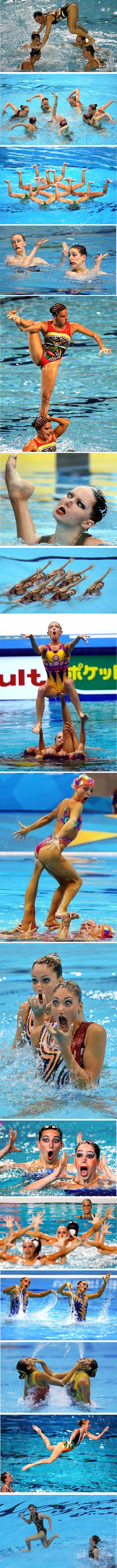 Lica ovih sinkroniziranih plivačica unijet će dozu smijeha u vaš dan