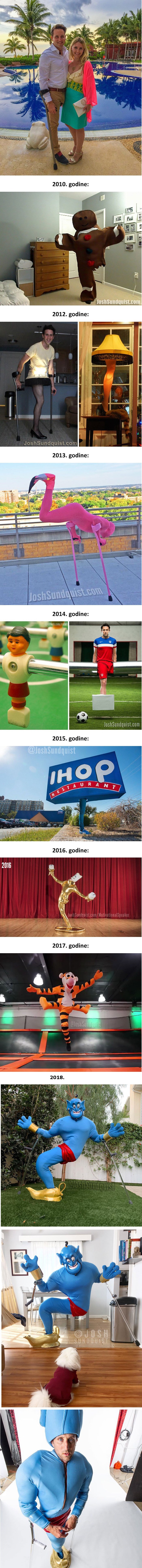 Čovjek bez noge svaki Halloween ima sjajne kostime, a ni ova nije iznimka