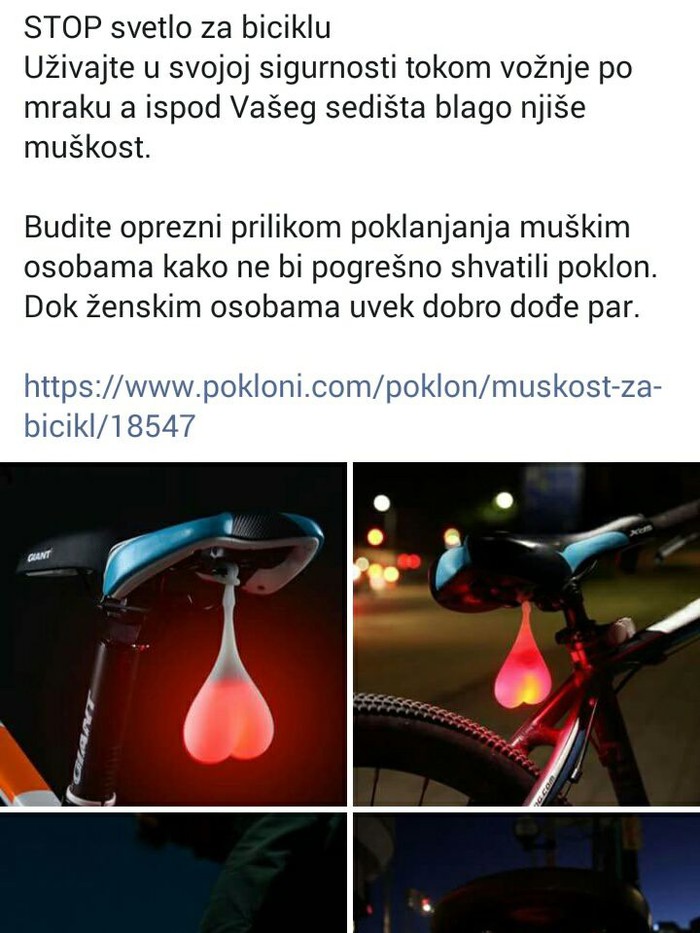 MUŠKOST ZA BICIKL - Svjetlo za bicikl kakvo još niste vidjeli 
