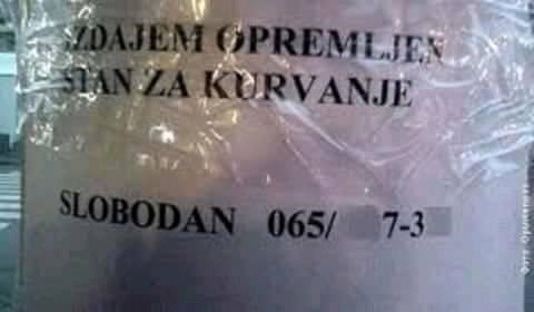 Stan za vrlo posebne prilike i oglas koji će vas nasmijati do suza