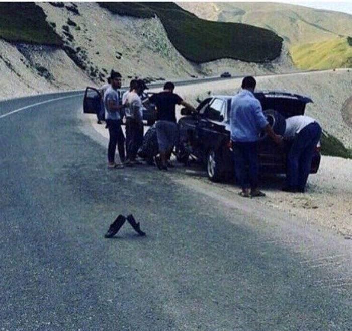 Imali su nezgodu na cesti i snašli su se na genijalan način