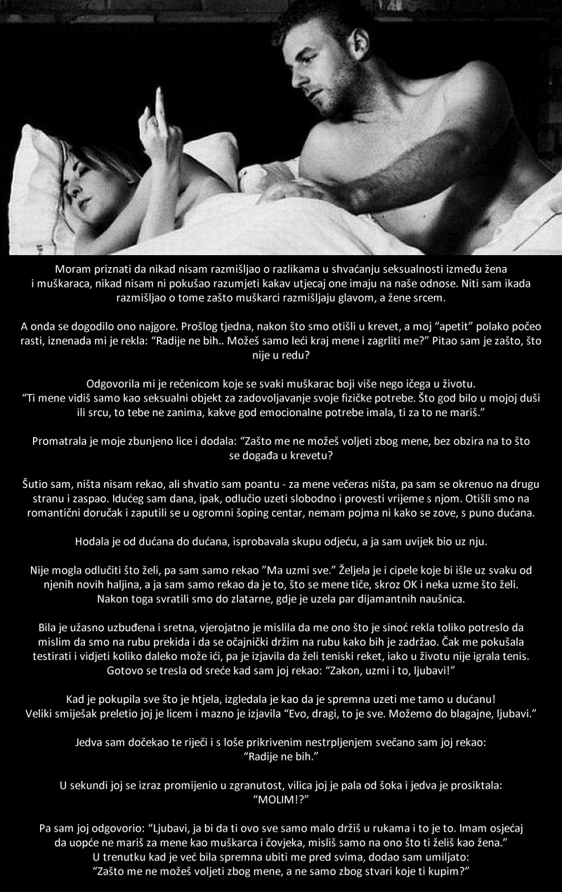 OTKRIĆE: Što učiniti kad žena ne želi seks!?