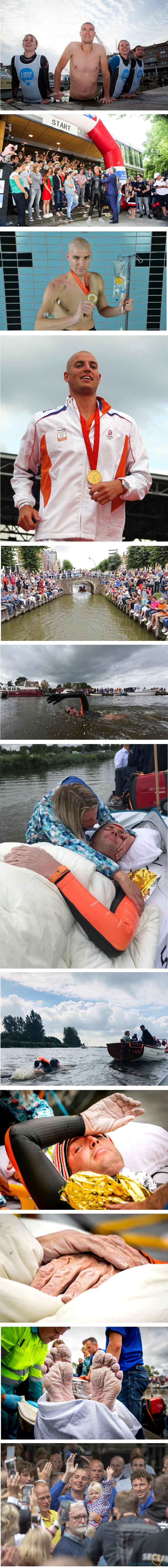 Proveo 55 sati plivajući za oboljele od raka, a ovako mu je izgledalo tijelo nakon toga