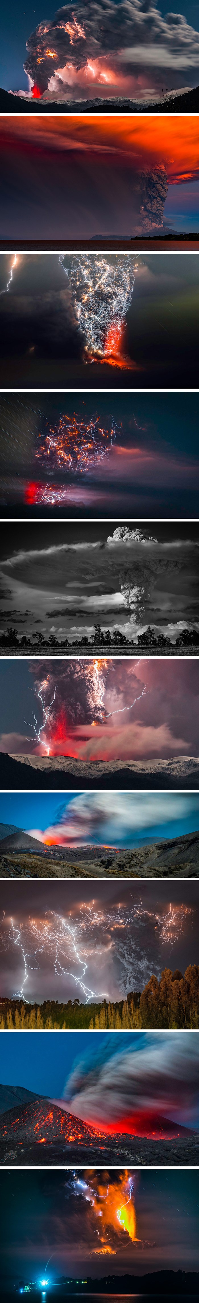 Zabilježio je moćne trenutke erupcija i munja putem fotki koje izgledaju kao scene iz filmova