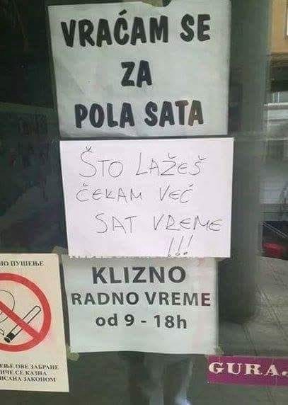 "Što lažeš" Čekao sat vremena pred trgovinom pa ostavio smiješnu poruku