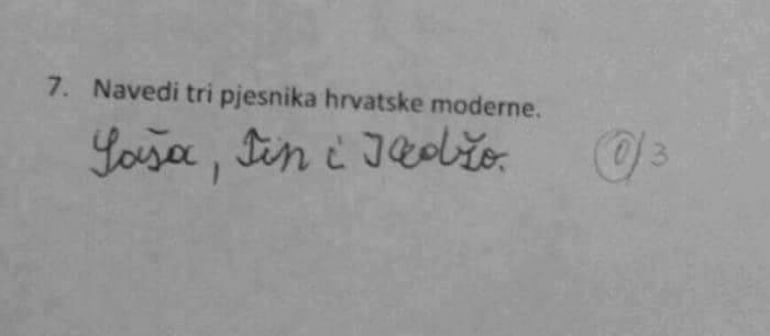 Djetetov urnebesni odgovor u testu nasmijao je profesoricu, ali i cijelu Hrvatsku!