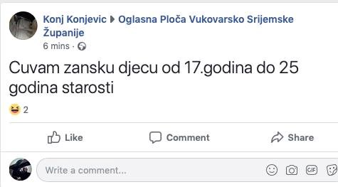 Na fejsu "dadilja" ostavila urnebesan oglas, ne vjerujemo da će dobiti posao 