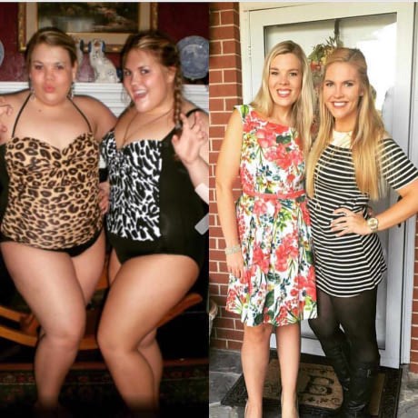 Nekada i sada - Ove su djevojke zajedničkim snagama došle do željene kilaže