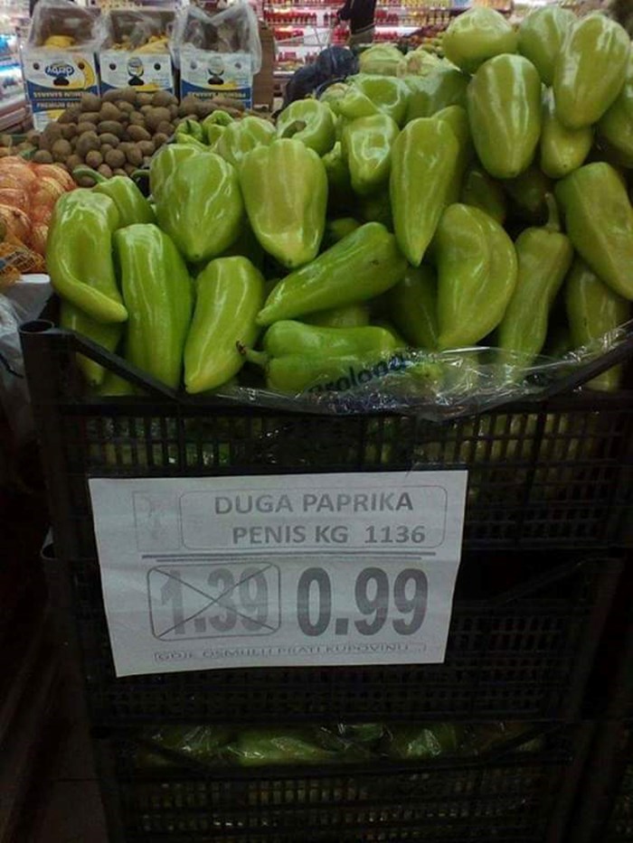 Kupci umrli od smijeha kada su vidjeli kakva se paprika prodaje u dućanu 