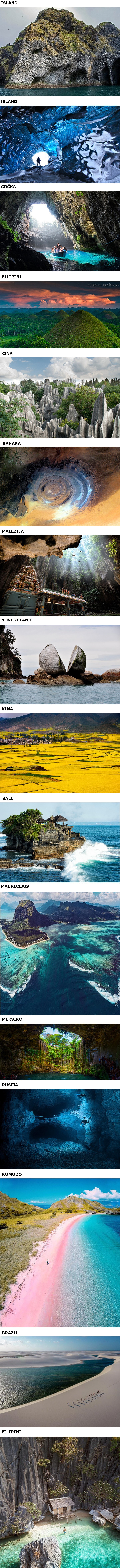 Prekrasne destinacije iz različitih dijelova svijeta čija ljepota izgleda nadzemaljski 