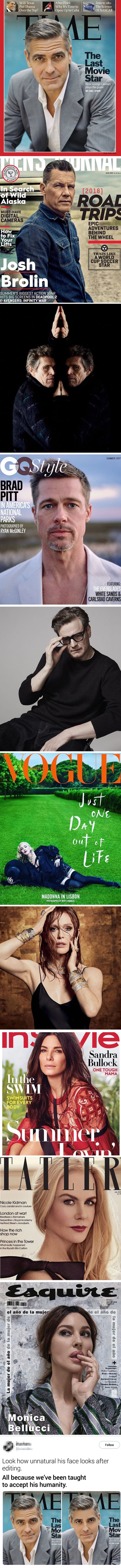 Usporedila naslovnice na kojima su muškarci i žene stariji od 50, razlike su ogromne