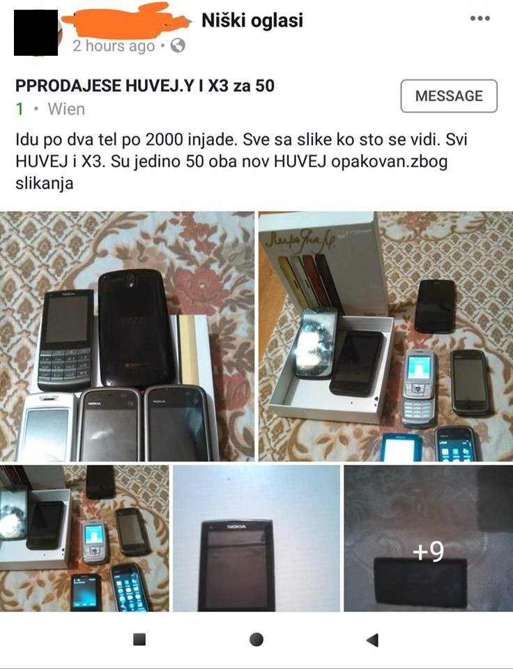 Ova osoba pokušava prodati mobitele, no njezin oglas nitko ne shvaća