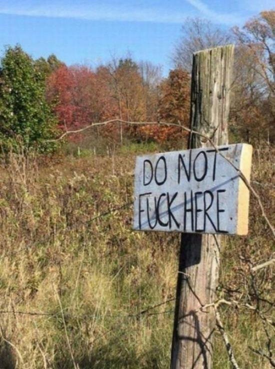 Zbog čestog vođenja ljubavi na njihovom posjedu, morali su ostaviti ovaj znak