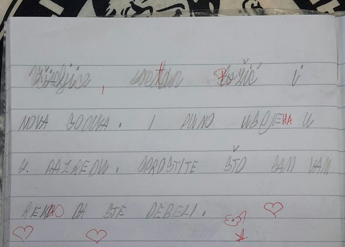 Dijete je učiteljici napisalo urnebesnu čestitku za Božić