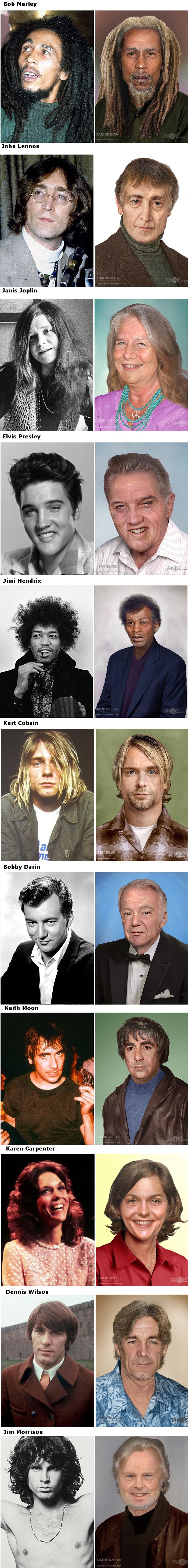 Ovako bi poznate glazbene zvijezde izgledale da su žive i danas