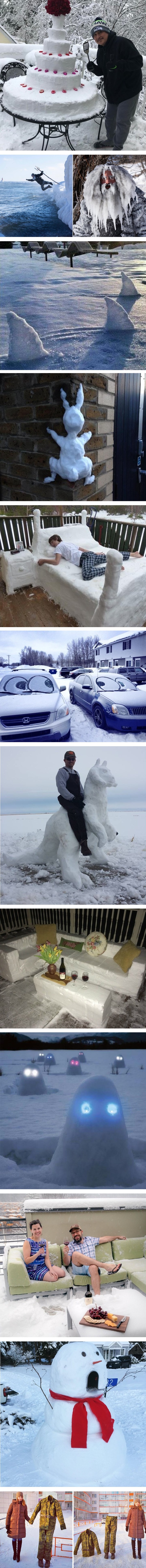 Ovi su ljudi minuse i snijeg pretvorili u nešto smiješno 